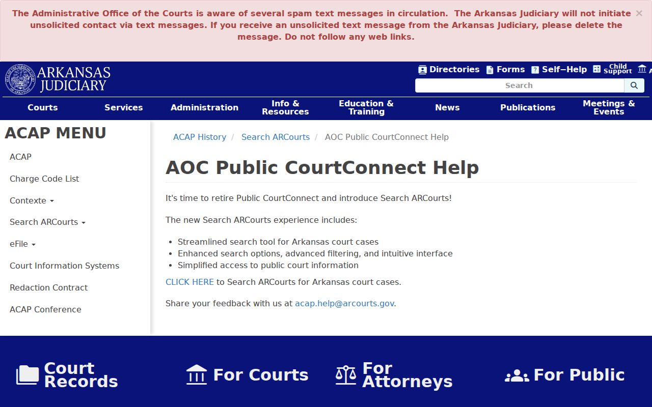 Benton County resident lookup on Search ARCourts